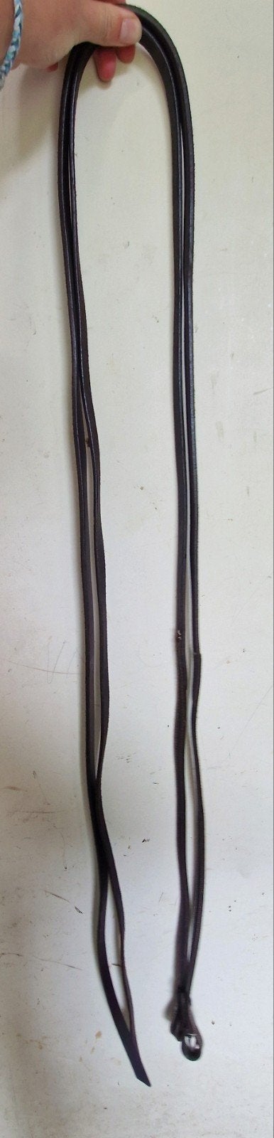 western split reins 240cm gesp, Bruin, Ophalen of Verzenden, Zo goed als nieuw, Overige merken