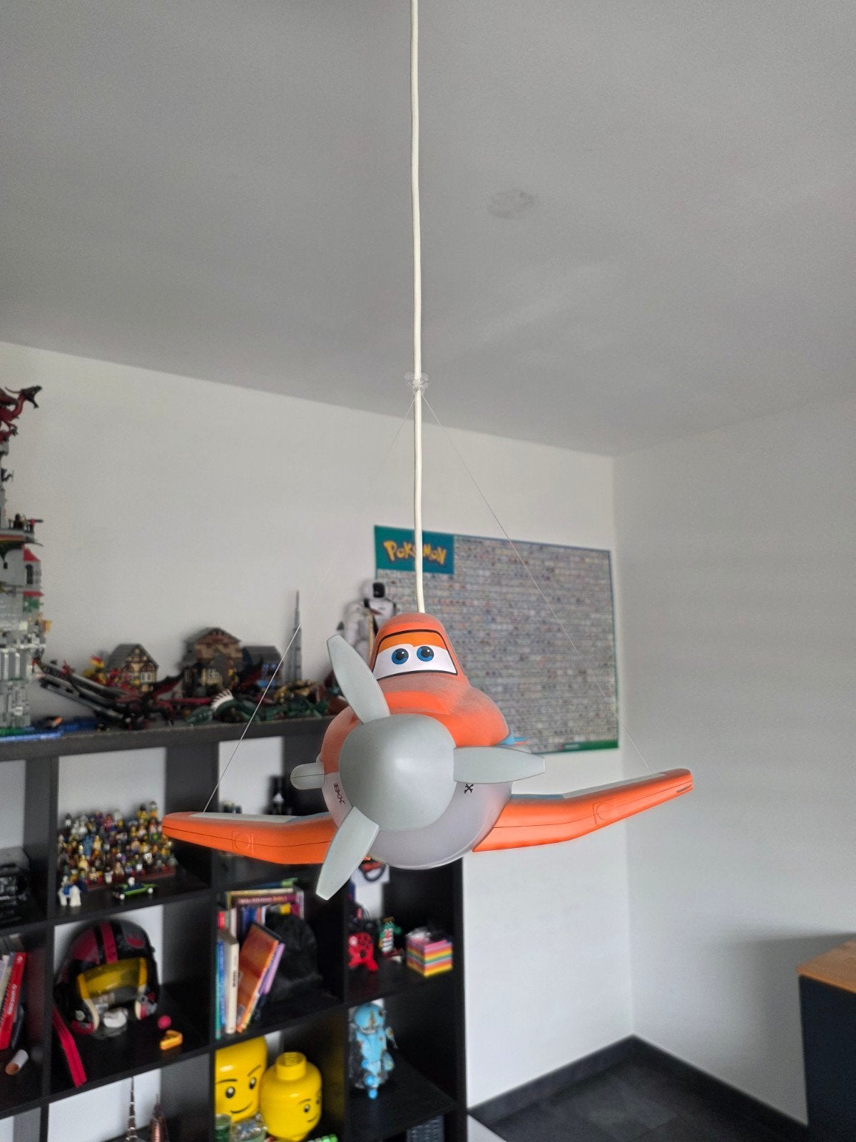 Vliegtuig plafondlamp Dusty Crophopper Disney Planes, Kunststof, Gebruikt, Minder dan 100 cm, Kinderkamer, Disney, Vliegtuig