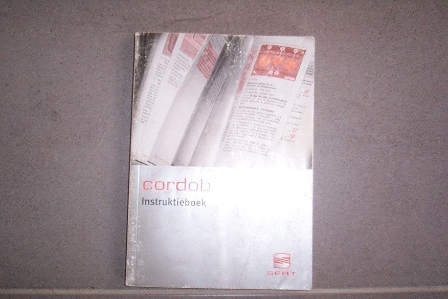 Gebruikereshandleiding SEAT CORDOBA  type 6L  2002/2008, Ophalen of Verzenden