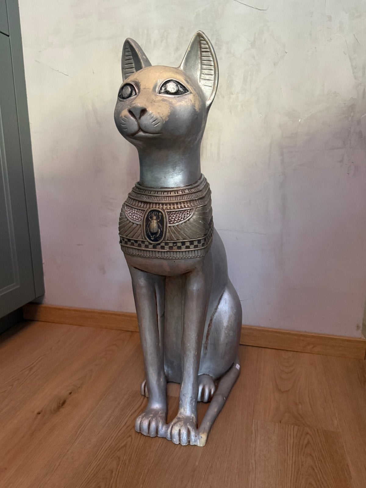 75cm groot Egyptisch kattenbeeld van de godin Bastet, Ophalen, Zo goed als nieuw, Dier
