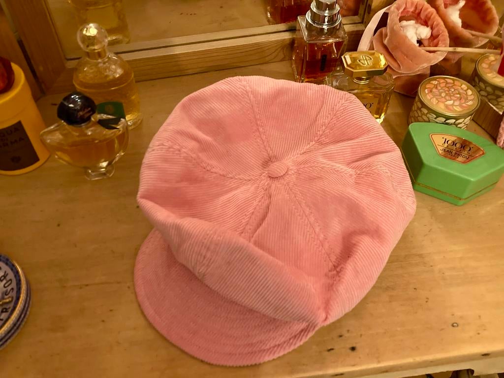 Sea Me Happy roze ribfluwelen pet - Nieuwstaat, Ophalen of Verzenden, Nieuw, One size fits all, Pet