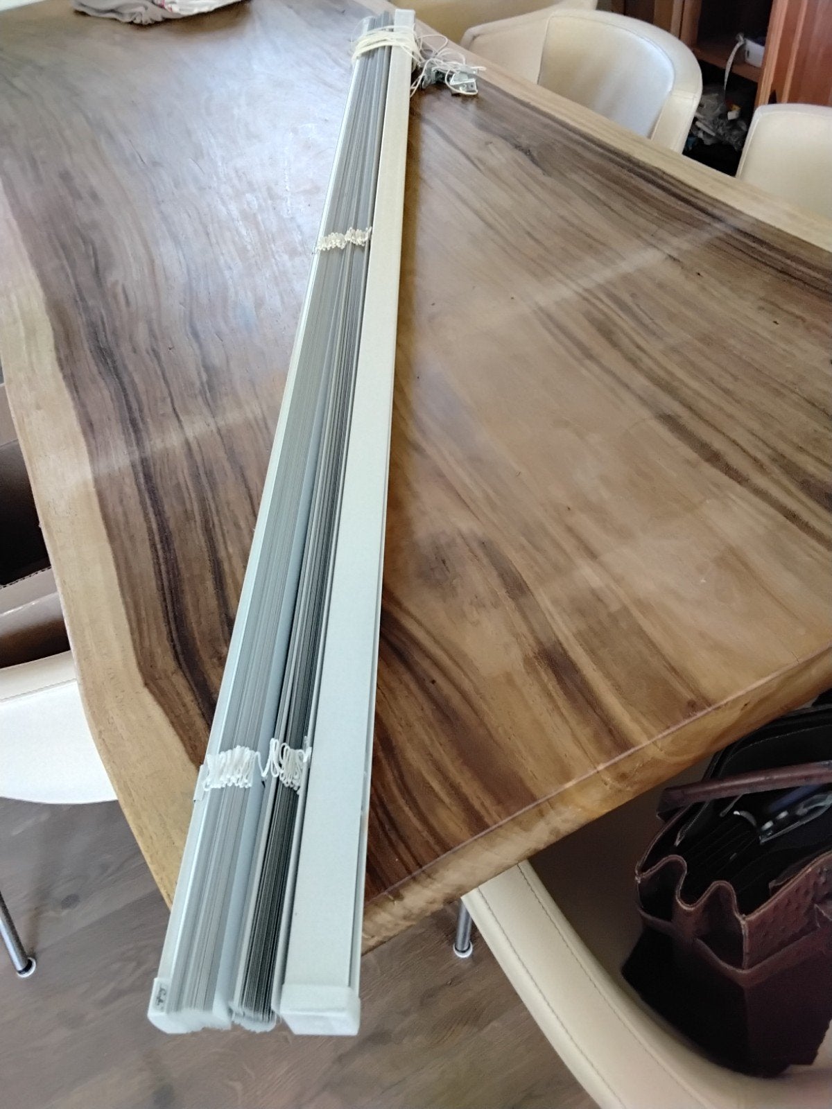 Luxaflex Jaloezie - Wit/Grijs - 178 x 201, Ophalen, Gebruikt, 200 cm of meer, 150 tot 200 cm