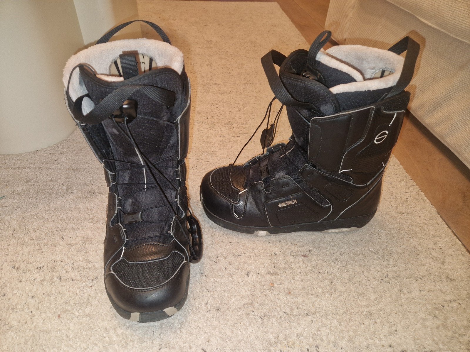 Zwarte Snowboard Boots - Salomon - Maat 43 - Zo goed als nie, Ophalen, Zo goed als nieuw, Snowboots