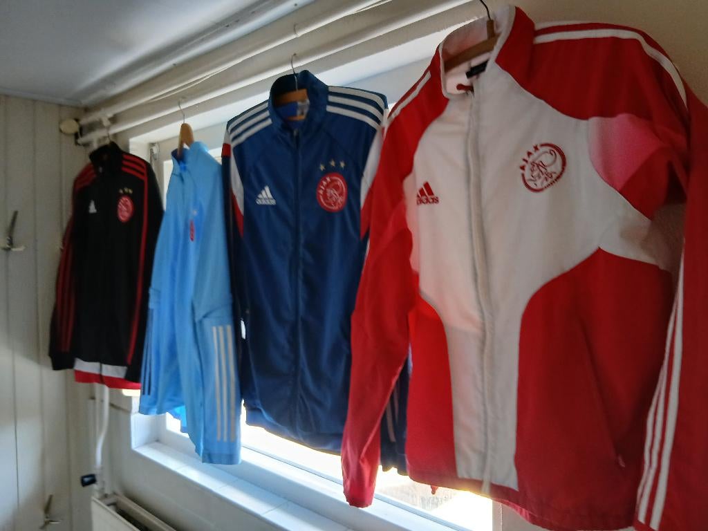 4x traingsjack Ajax maat M, Maat M, Ophalen of Verzenden, Zo goed als nieuw, Overige typen