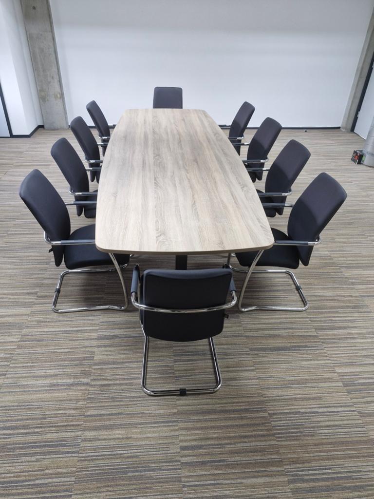 Vergadertafel 320x120 wit, robson oak of logan oak, Ophalen, Nieuw, Vst, 200 cm of meer