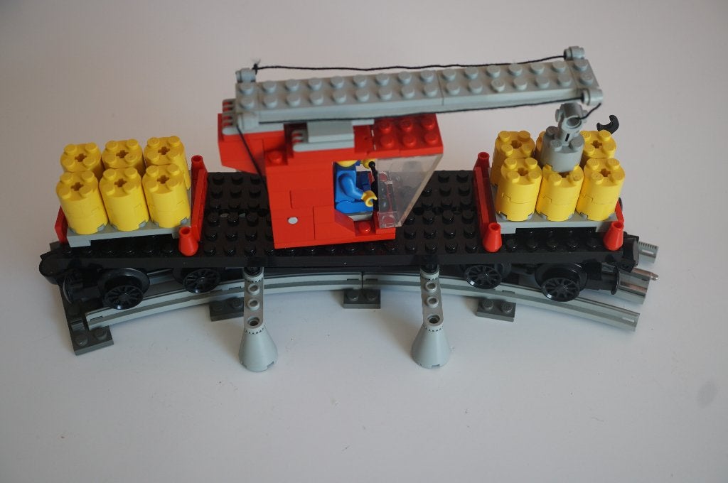 LEGO 7817 Crane Wagon (Wagon met Kraan), Gebruikt, Lego, Ophalen of Verzenden, Compleet