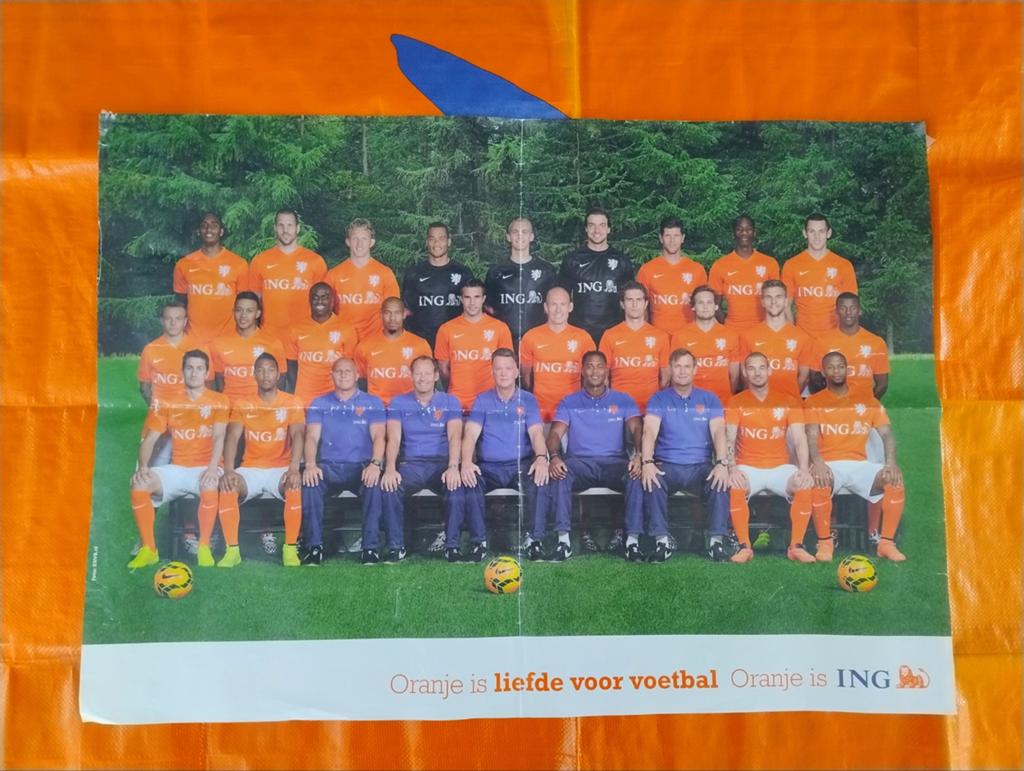 Poster Nederlands elftal, Ophalen of Verzenden, Zo goed als nieuw, Overige binnenlandse clubs, Poster, Plaatje of Sticker