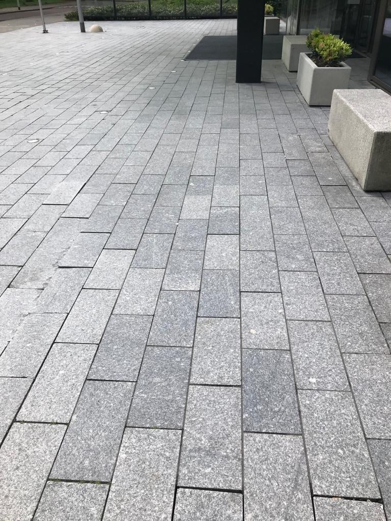 Unieke granieten gevlamde tegels. Ook geschikt voor oprit!, Gebruikt, DeStenenMan, Terrastegels, Ophalen