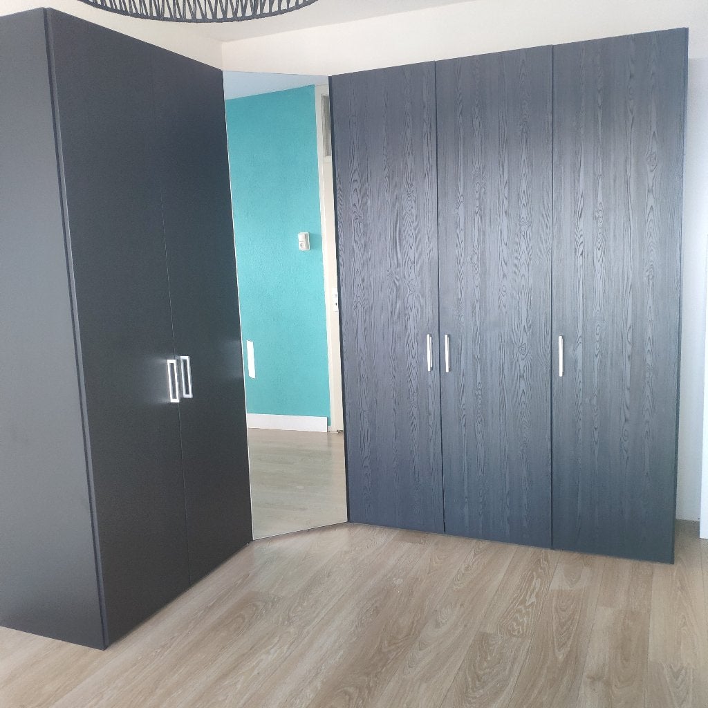 Hoek kledingkast, Huis en Inrichting, Ophalen, Met deur(en), 100 tot 150 cm, 200 cm of meer