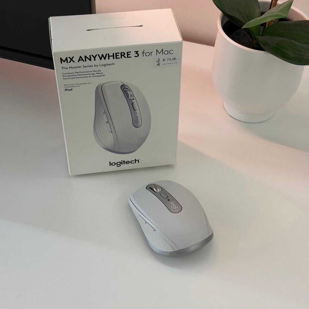 Logitech MX Anywhere 3 (for mac), Computers en Software, Muizen, Rechtshandig, Muis, Ergonomisch, Ophalen of Verzenden