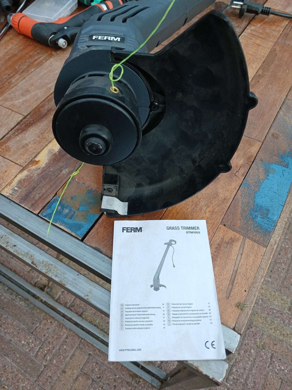 Nieuwe Grastrimmer GTM1009 - 230V Elektrisch, Ophalen, Nieuw, Elektrisch, FERM