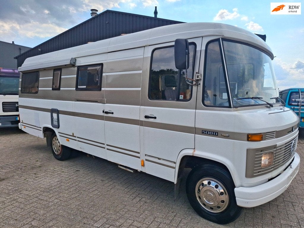 Mercedes-Benz 508 Breitmaul* stuurbekrachtiging *, Caravans en Kamperen, Campers, Buscamper of Camperbus, Overige brandstoffen