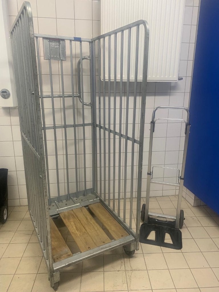 Rol container  & steekkar, Doe-het-zelf en Verbouw, 80 tot 100 liter, Ophalen of Verzenden, Gebruikt, Overige typen