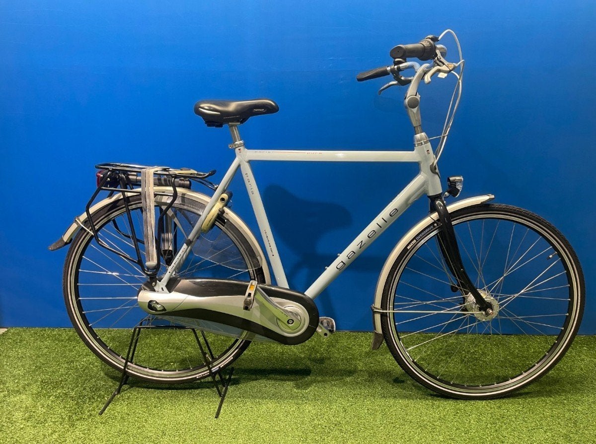 Gazelle Paris Heren Blauw 61cm, Fietsen en Brommers, Fietsen | Heren | Herenfietsen, Ophalen, Gebruikt, -, -