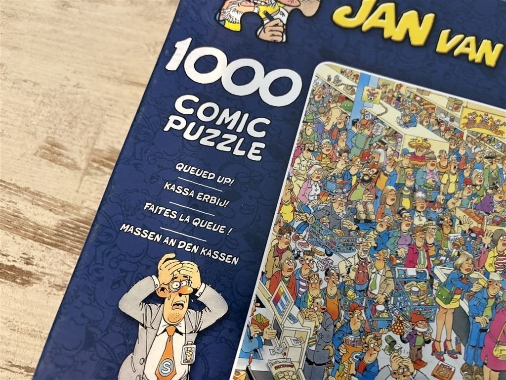 Jan van Haasteren - kassa erbij - 1000 stuks - s2126, Verzenden, 500 t/m 1500 stukjes, Zo goed als nieuw