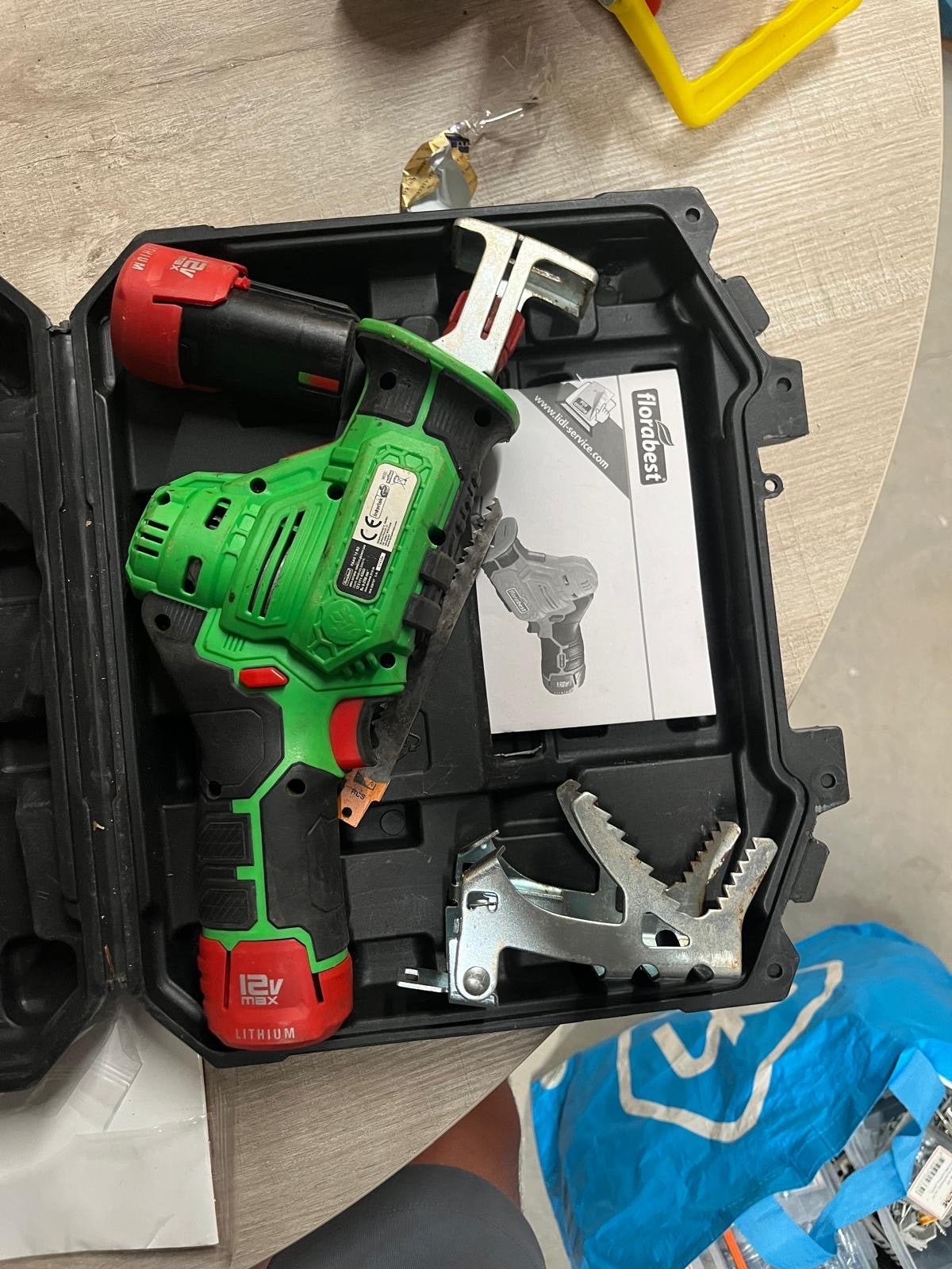 Florabest 12V Accu Reciprozaag - Zo goed als nieuw, Verzenden, Zo goed als nieuw, Zaag, Overige merken