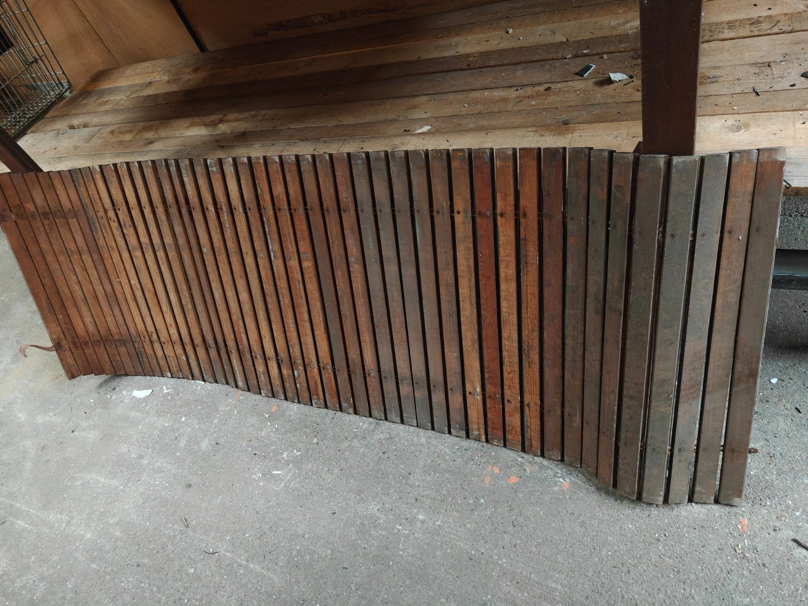 Rolluik lamellen 1960, jaloezie, decoratie, Ophalen, Gebruikt, Wandhanger, 190 cm