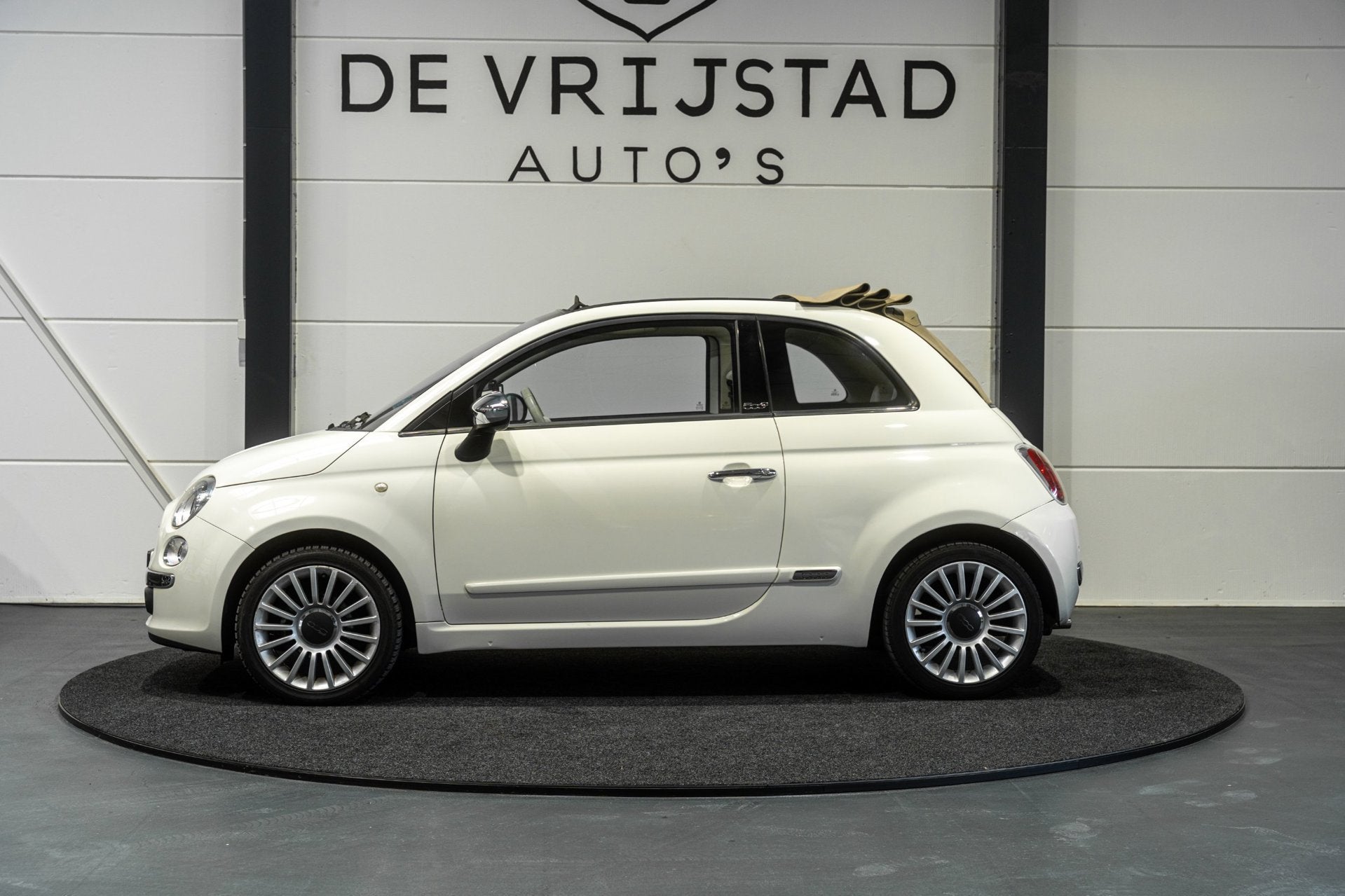 Fiat 500 C Cabrio! NAP! nwe apk, Auto's, Euro 5, Gebruikt, 4 cilinders, Wit