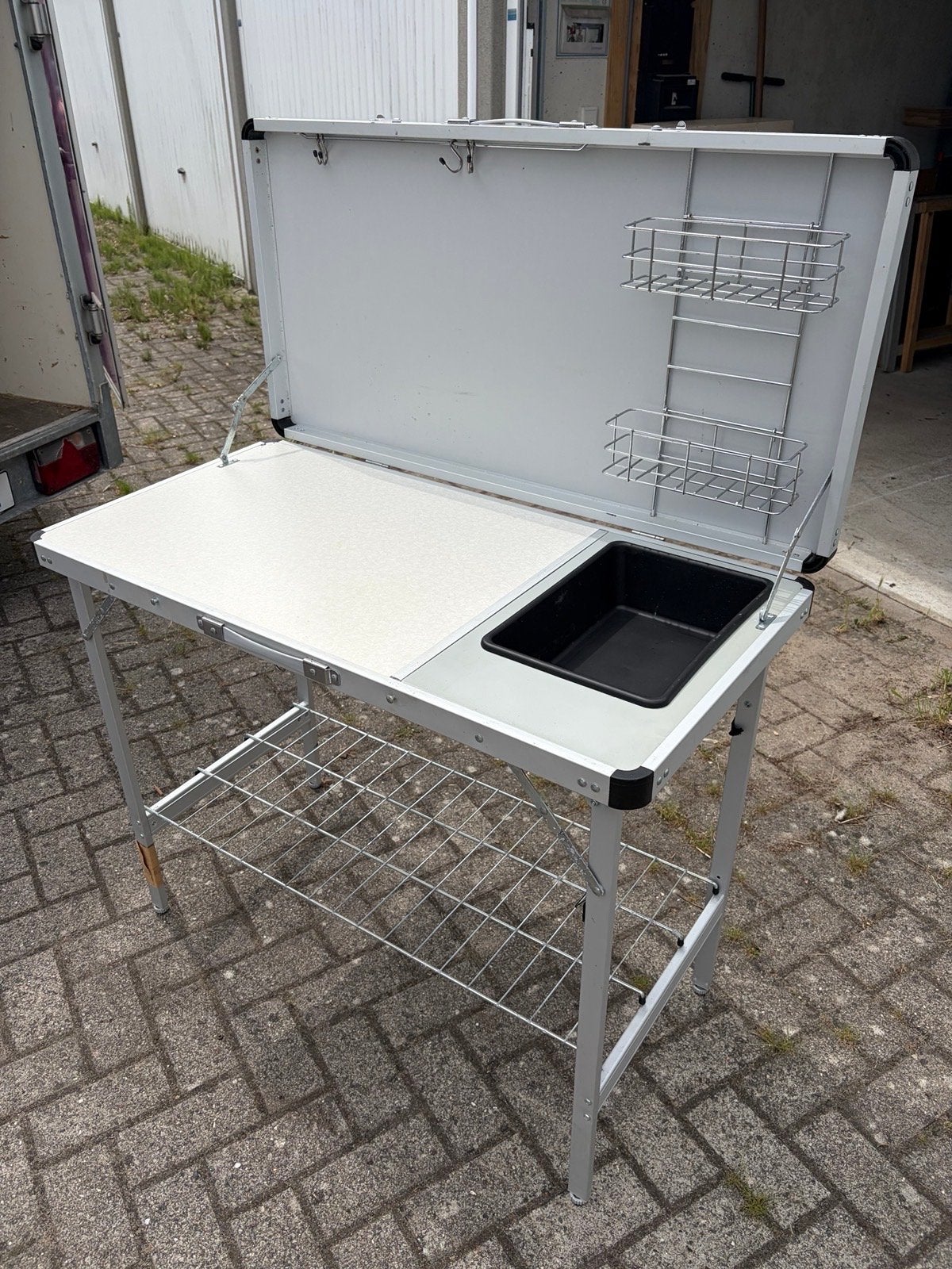 Opvouwbare campingkeuken, Ophalen, Gebruikt