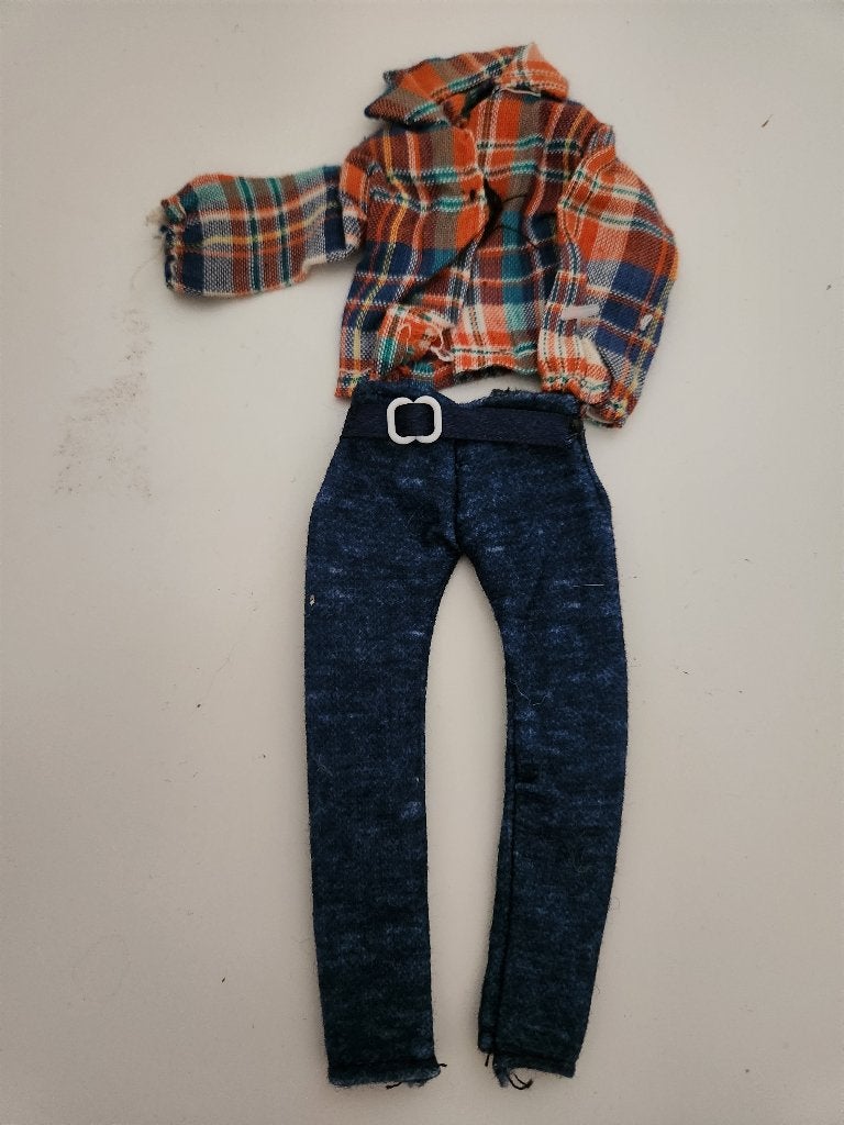 Barbie - cowboy kleding, Ophalen of Verzenden, Gebruikt, Kleertjes