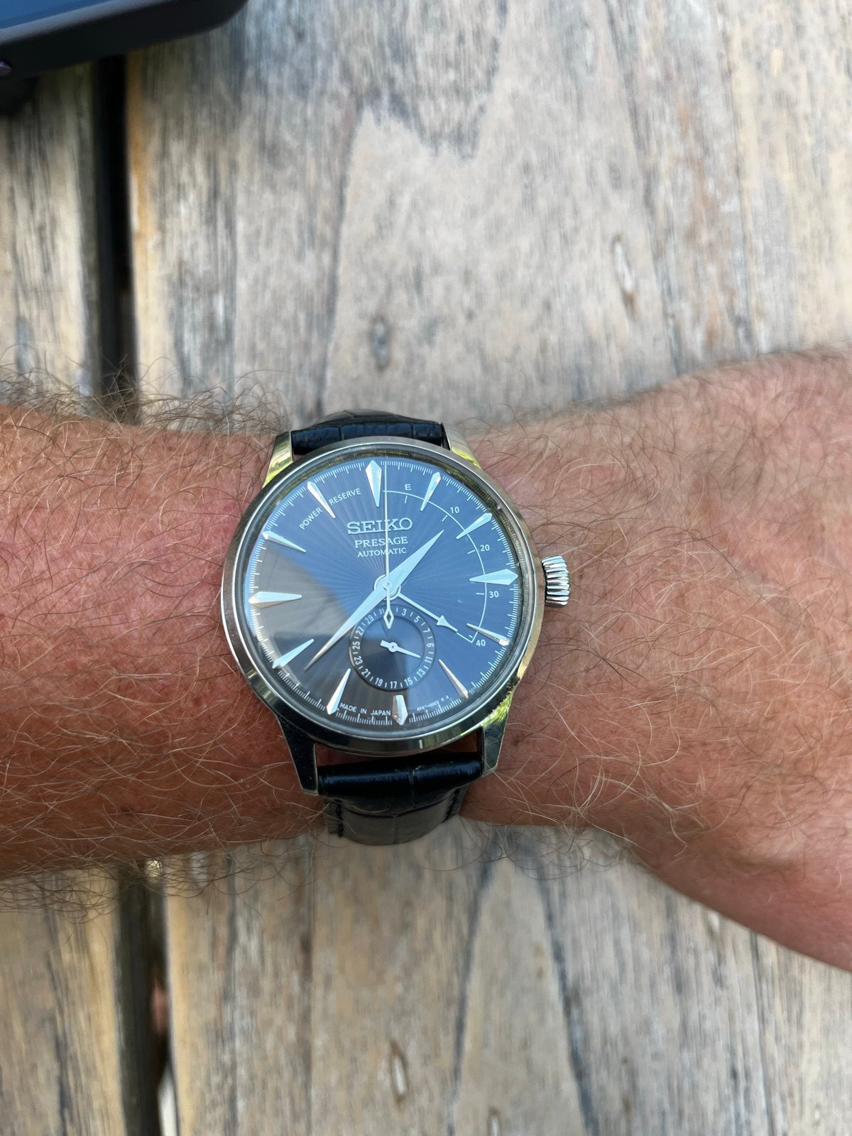 Seiko Presage Automatic Horloge - Zo goed als nieuw, Seiko, Leer, Staal, Polshorloge