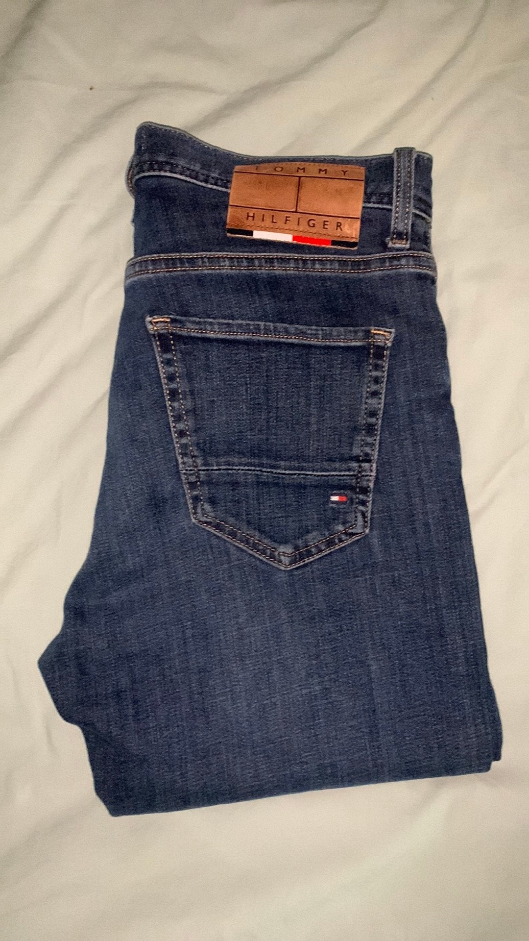 Tommy Hilfiger Bleecker Stretch Slim Fit Jeans W30/L34, Ophalen of Verzenden, Gedragen, Blauw, W32 (confectie 46) of kleiner