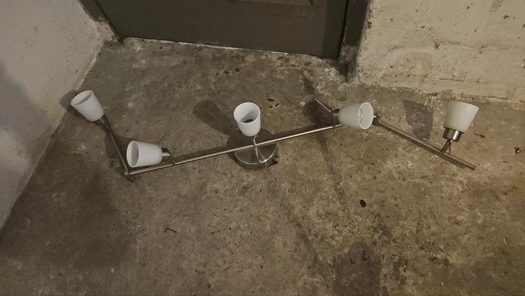 IKEA Tiding Plafondspot met 5 verstelbare spots, Ophalen, Zo goed als nieuw, Plafondspot of Wandspot