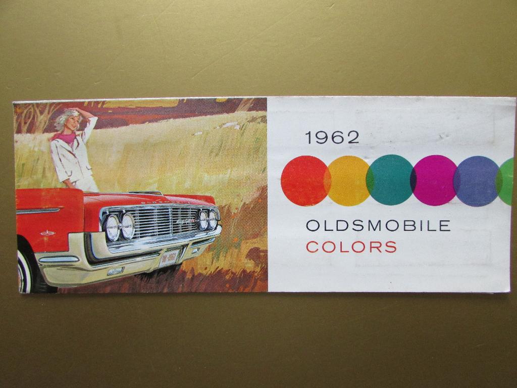1962 Oldsmobile body kleurenfoldertje, Engels, Ophalen of Verzenden, Zo goed als nieuw, Overige merken