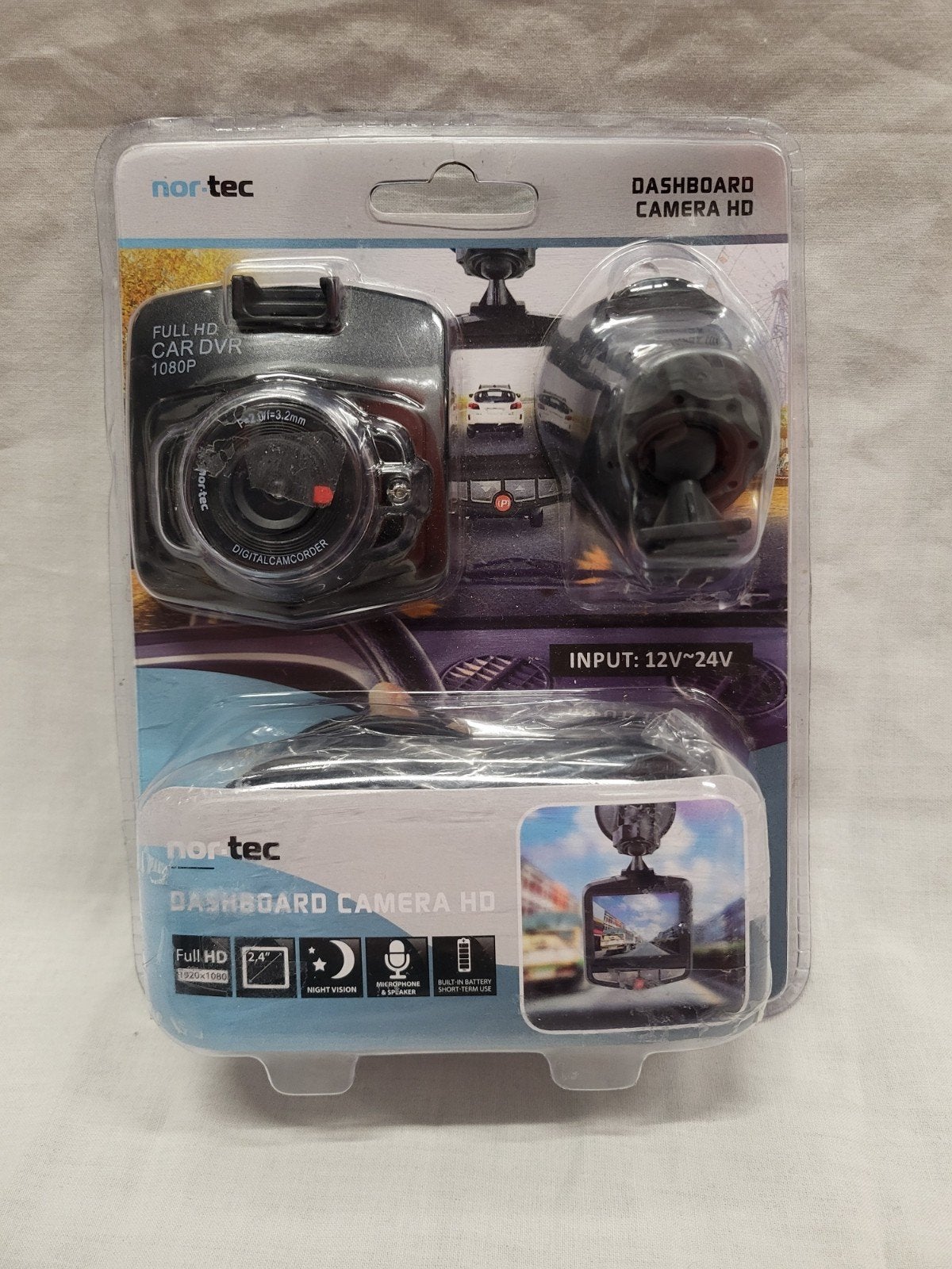 Nortec Full HD Dashcam - Nieuw in verpakking, Ophalen of Verzenden, Nieuw