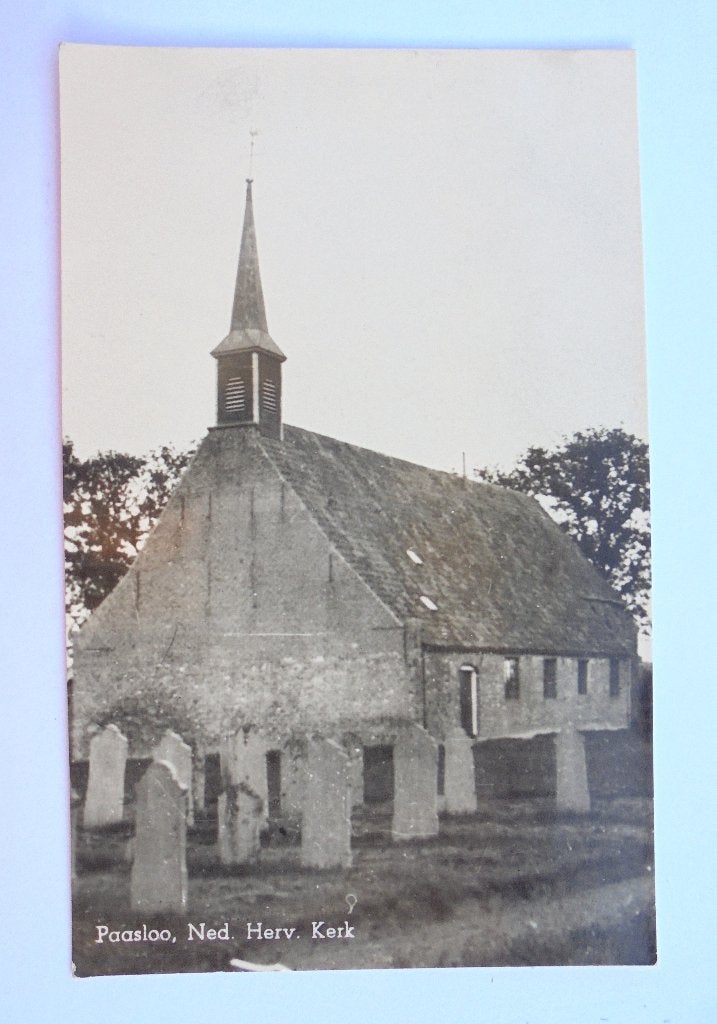 PAASLOO, Steenwijkerland, NH Kerk met begraafplaats, Ophalen of Verzenden, 1960 tot 1980, Ongelopen, Overijssel