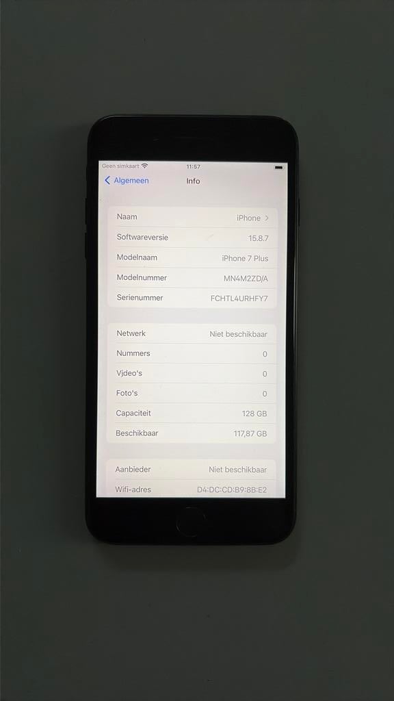 iPhone 7 plus | 128GB | zwart, Ophalen of Verzenden, Zo goed als nieuw, Zwart, 128 GB