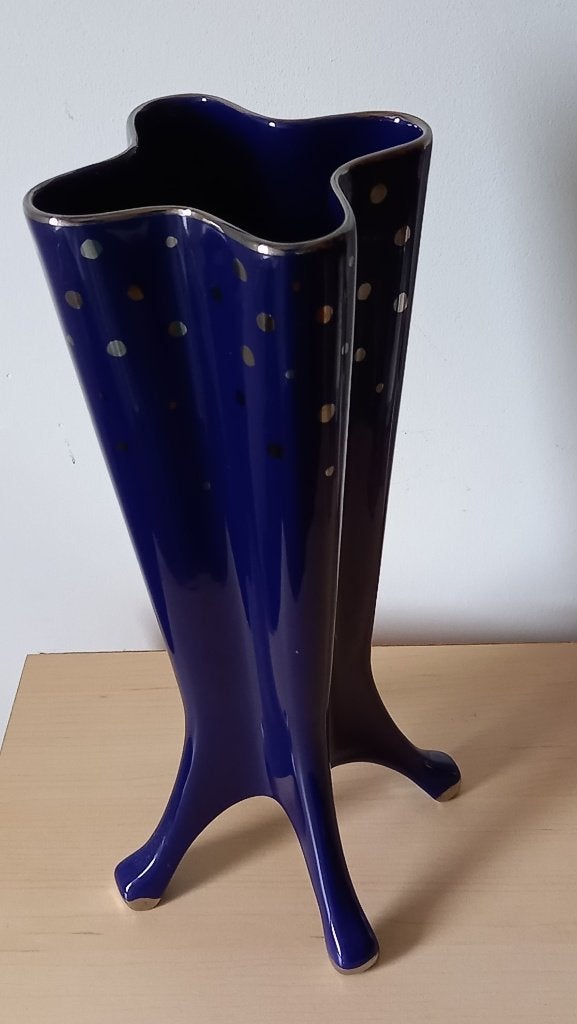De porceleyne fles vaas -design Jan des Bouvrie- porselein, 33 cm, Verzenden, Vaas, Gemerkt