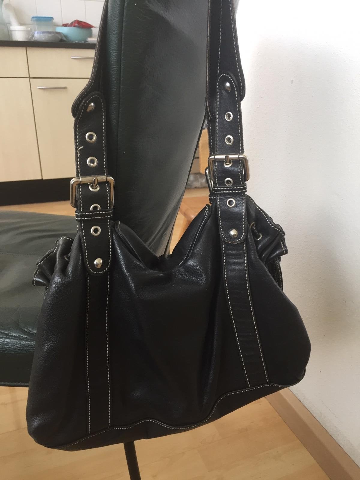 Arma Leren Tas - Zwart, Ophalen of Verzenden, Gebruikt, Zwart, Handtas