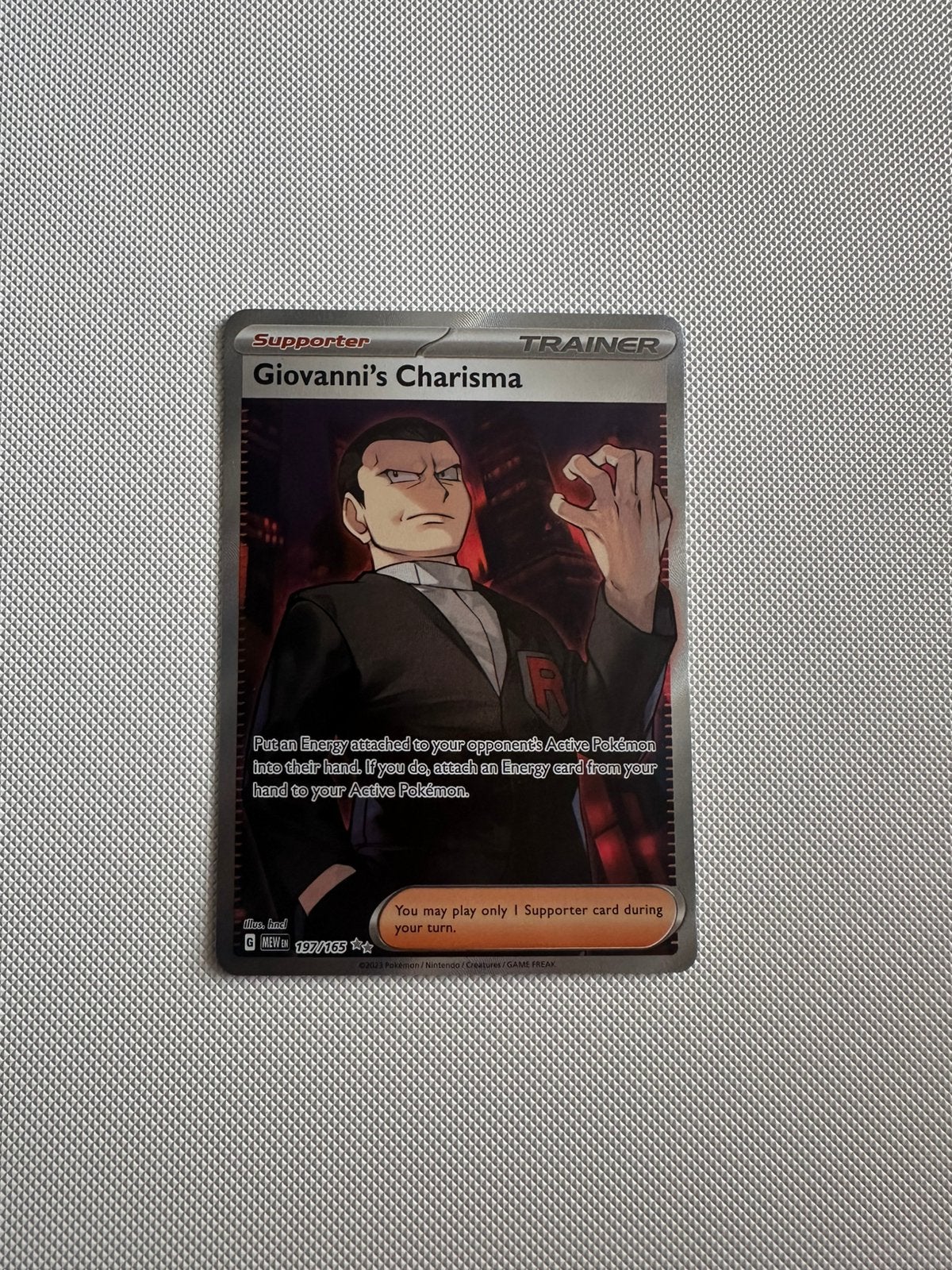 Giovanni, Ophalen, Zo goed als nieuw
