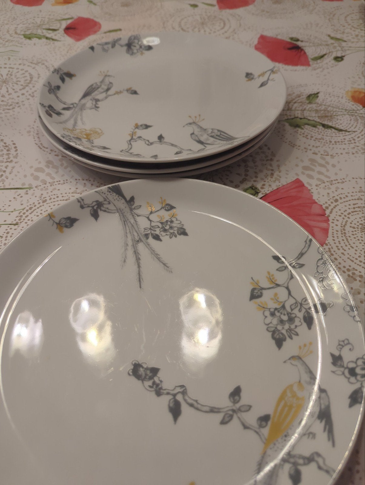 4 Villeroy & Boch VIVO dinerborden (27cm) met 2 motieven, Ophalen of Verzenden, Porselein, Overige stijlen, Bord(en)