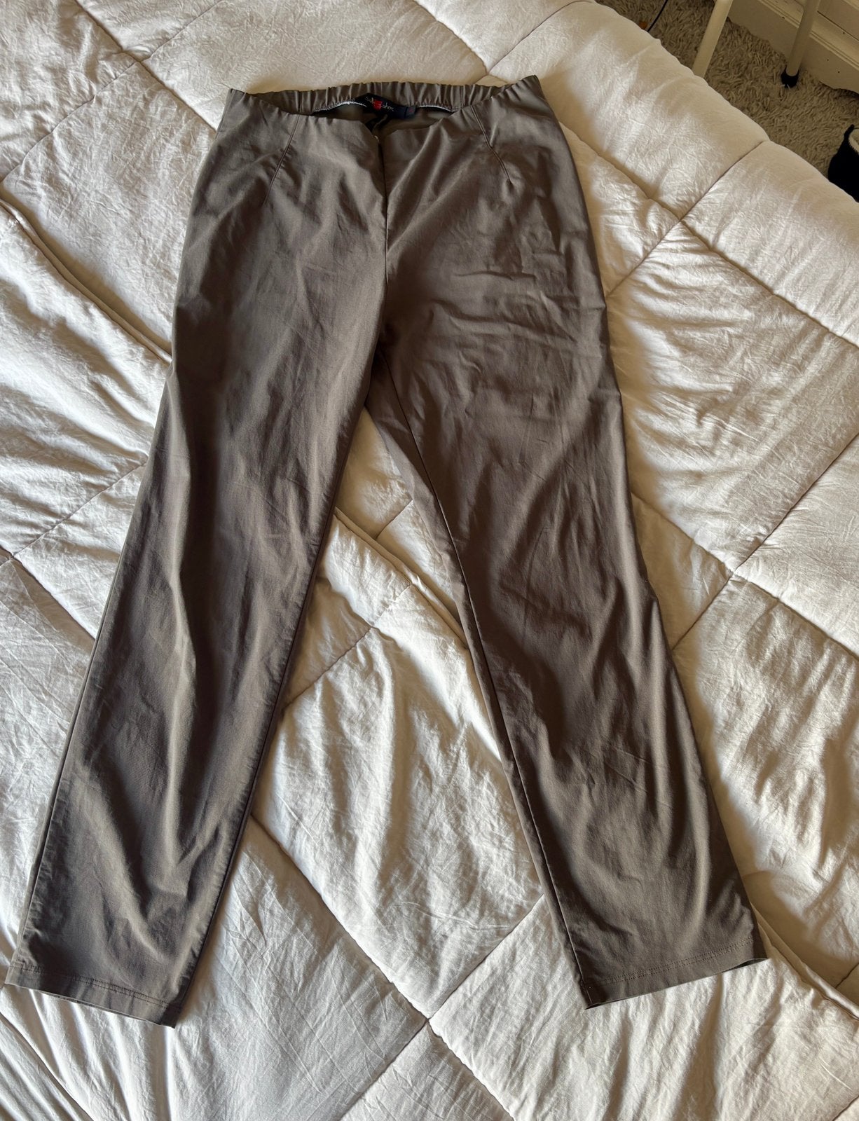 ‘Sallie Sahne’ elastische broek (Robin) mt.46, Ophalen of Verzenden, Zo goed als nieuw, Bruin, Broek of Spijkerbroek