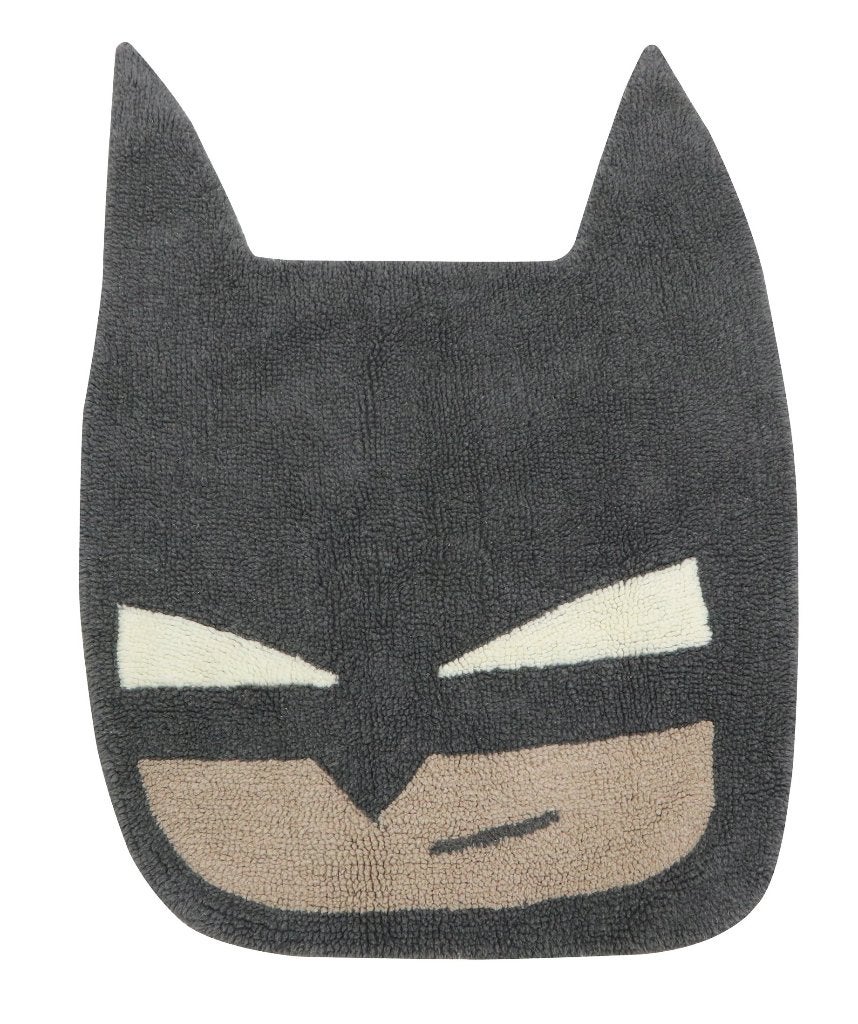 Kindervloerkleed Batboy Hero Wol Lorena Canals, 100 tot 150 cm, Lorenacanals, Rechthoekig, Nieuw
