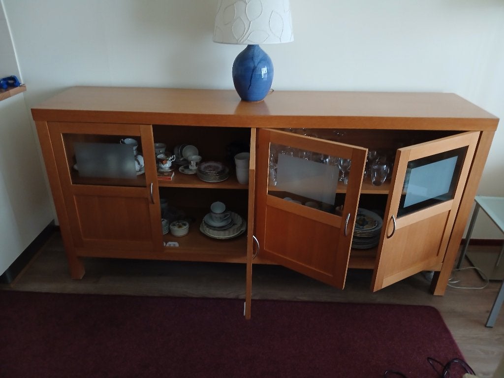 dressoir 4 deurs, Ophalen, Met plank(en), Gebruikt, 150 tot 200 cm