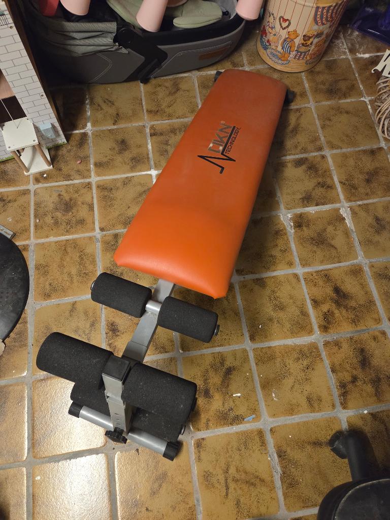 Fitness bankje decline, Ophalen, Gebruikt, Benen, Fitnessbank