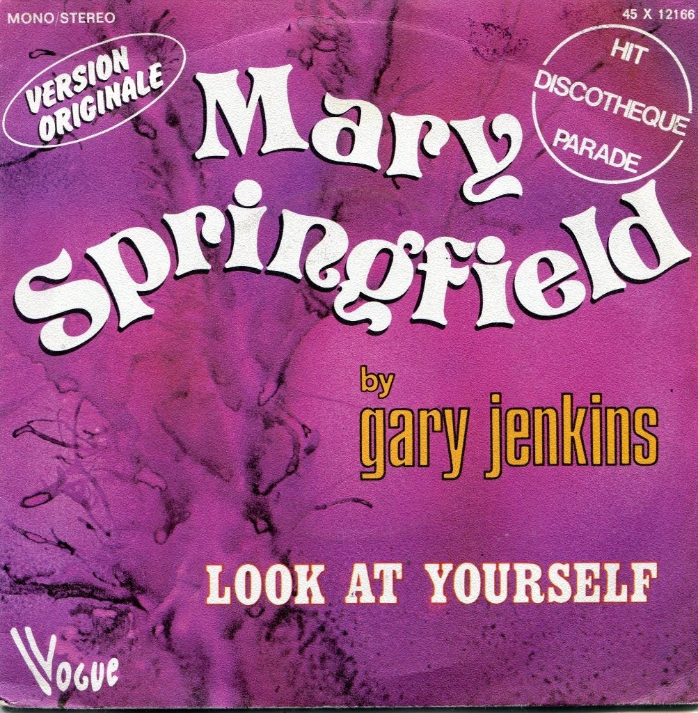 GARY JENKINS  -  Mary Springfield, Gebruikt, 7 inch, Pop, Fotohoes