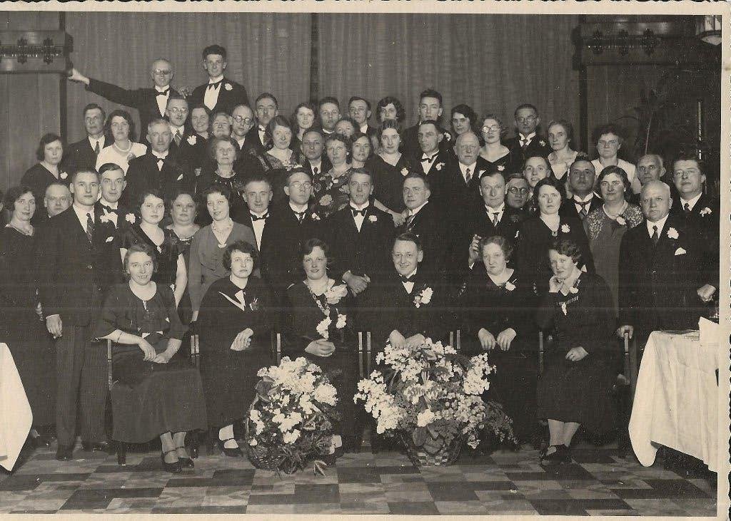 Onbekend Huwelijksfeest met groot gezelschap Foto, Ophalen of Verzenden, Voor 1920, Ongelopen, Zuid-Holland