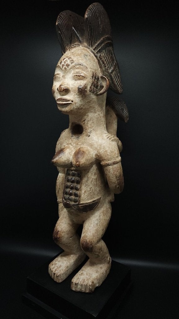 prachtig moederschap - Punu (ou Bapounou) - Gabon, Hout, Afrika, 50 cm, Ophalen of Verzenden