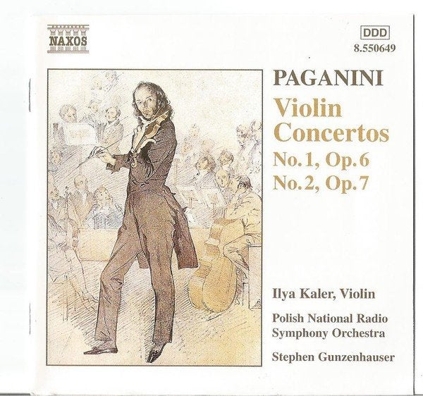 Paganini Gunzenhauser – Violin Concertos No. 1, No. 2 CD, Gebruikt, Ophalen of Verzenden, Romantiek, Orkest of Ballet