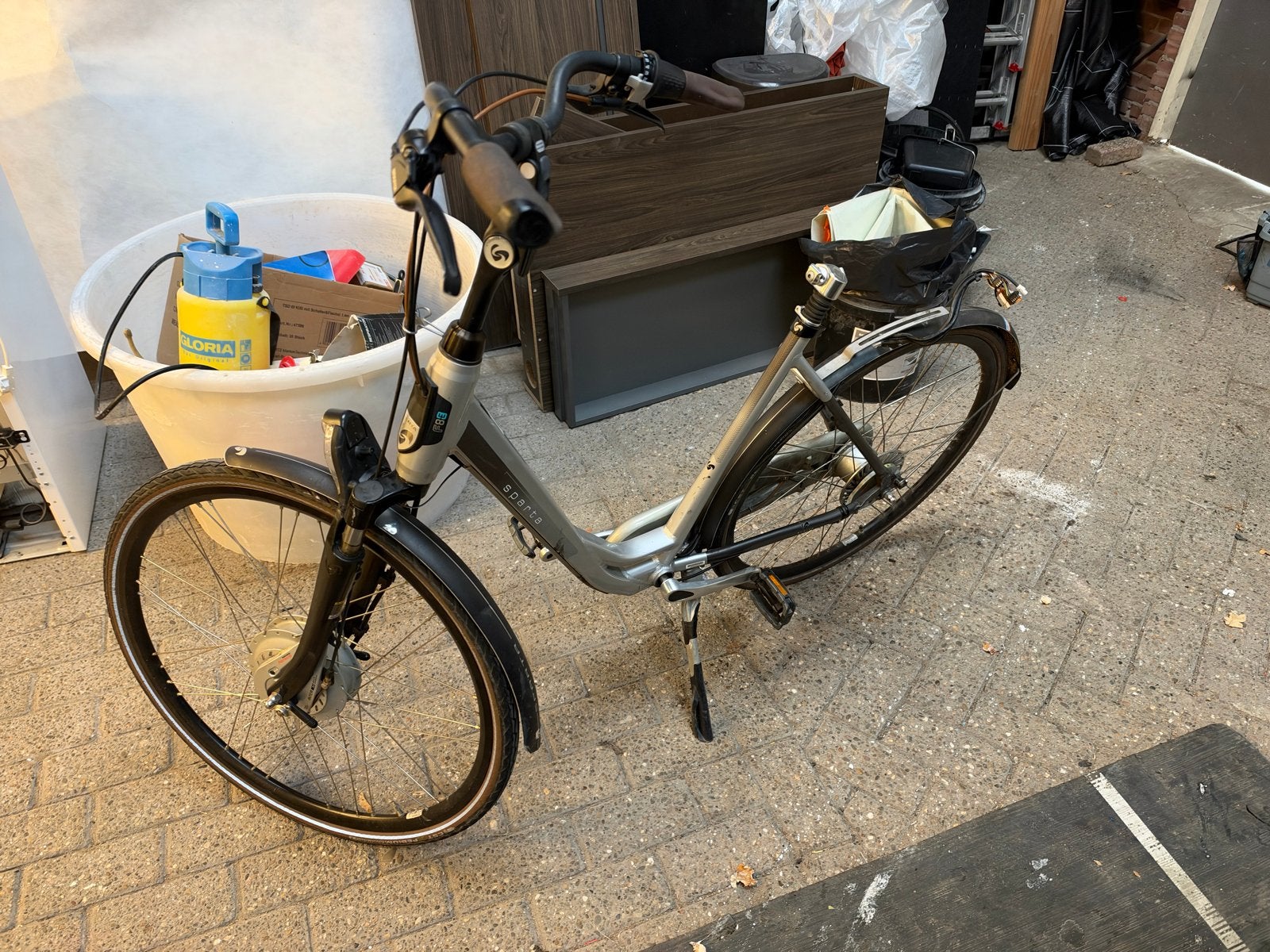 Sparta F8e onderdelen - Frame Voorvork Wielen Kettingkast, Ophalen of Verzenden, Gebruikt, Elektrische fiets, Frame