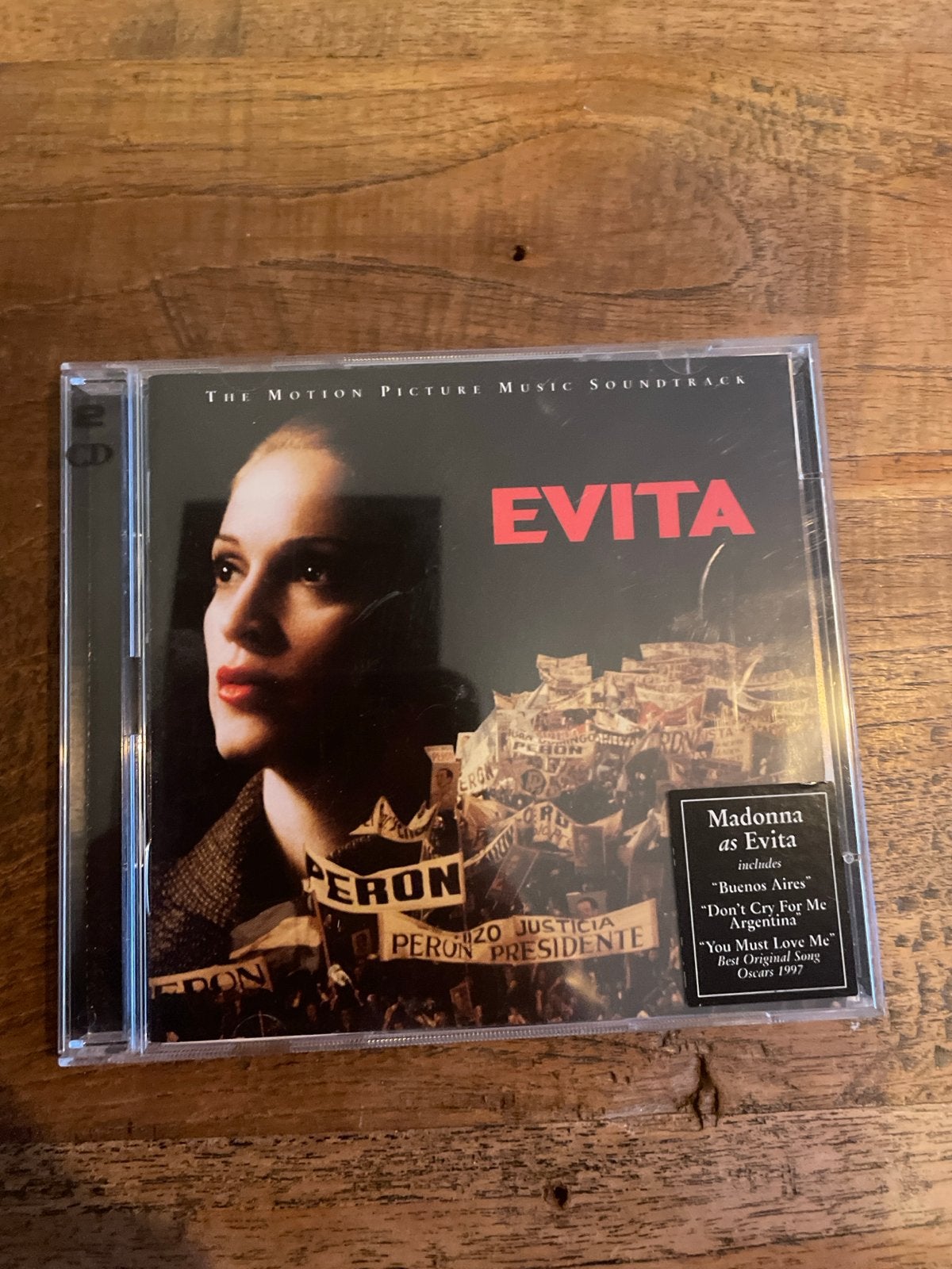 Evita - The Motion Picture Music Soundtrack (2 CD), Soundtrack, Ophalen of Verzenden, Zo goed als nieuw, Inclusief boekje