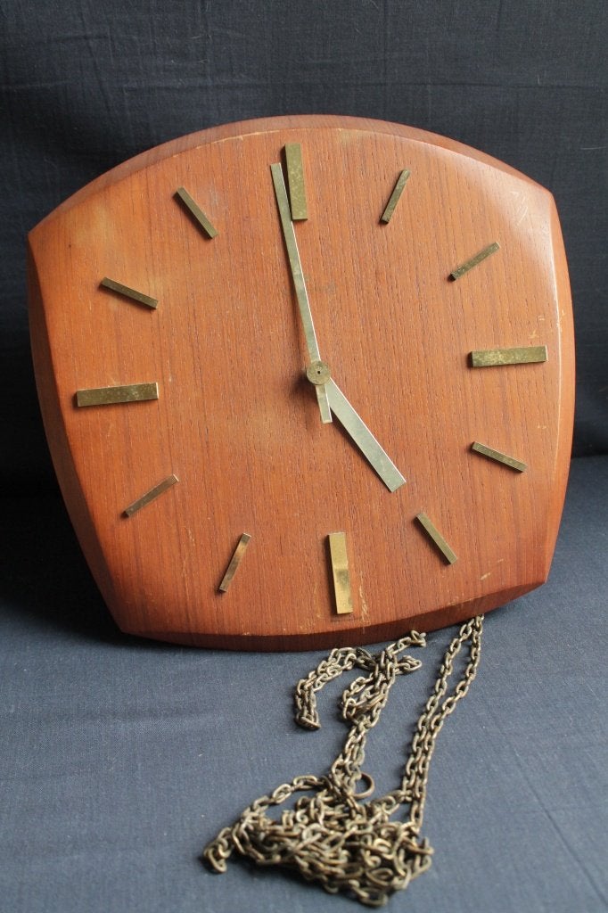 Junghans wandklok midcentury. Mist slinger & gewichten, Ophalen of Verzenden