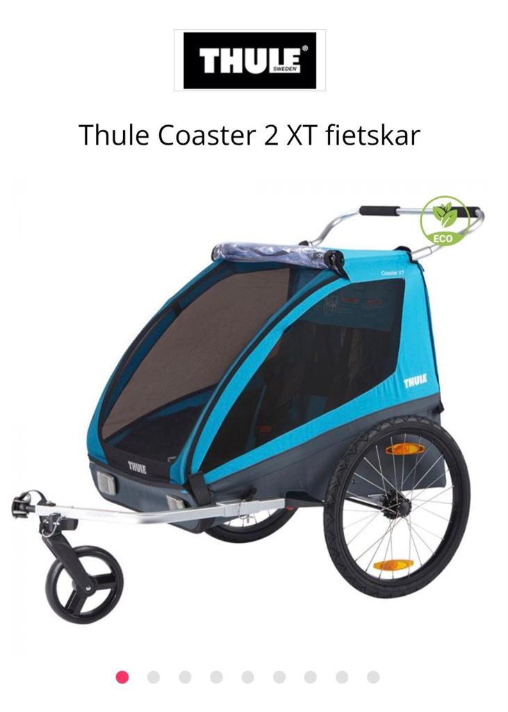 Fietskar Thule Coaster 2 XT, Fietsen en Brommers, Ophalen, Gebruikt, Kinderkar, 40 tot 60 kg