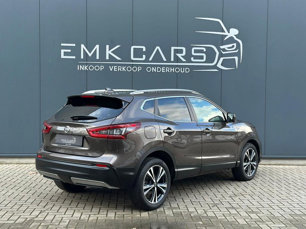 Nissan Qashqai 1.3 DIG-T Tekna + PANO / AUTMAAT / LEER / 360, Auto's, Nissan, Gebruikt, Euro 6, 4 cilinders, Bedrijf