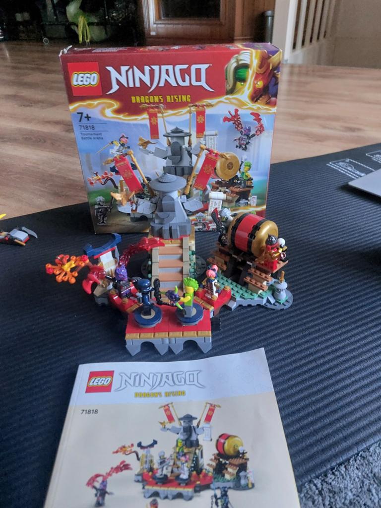 LEGO Ninjago 71818 Tournament Battle Arena Compleet, Lego, Ophalen of Verzenden, Zo goed als nieuw, Ninjago