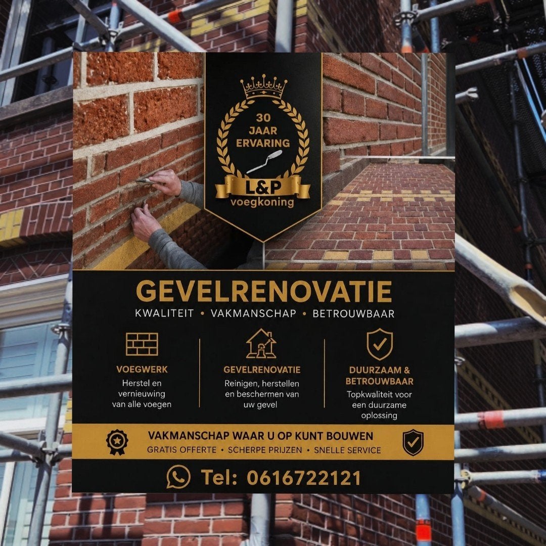 Gevelrenovatie & Onderhoud, Diensten en Vakmensen, Gevelrenovatie en Voegers